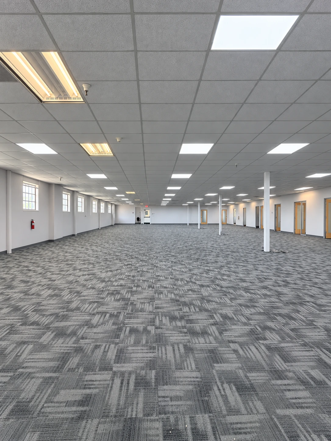 The new Santa Clara space today: an empty open floor